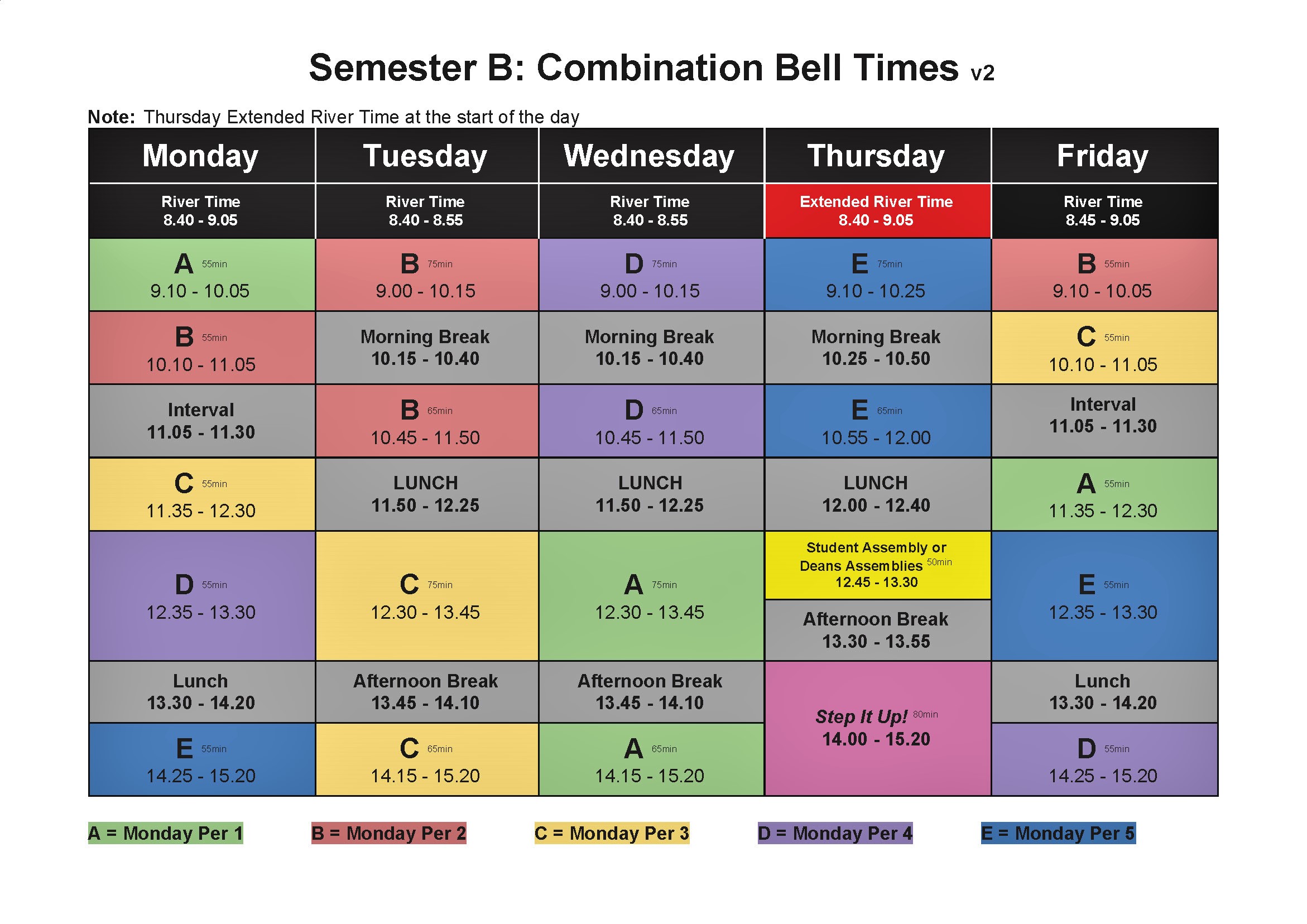 How Riverwoods Bell Schedule Empowers Students To Excel A Blueprint For Success